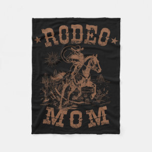 Rodeo Mama Western Cowboy Mommy Familie Matching M Fleecedecke