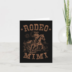 Rodeo Mimi Western Cowboy Familie passend Mutter Karte