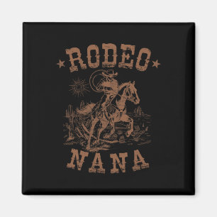 Rodeo Nana Western Cowboy Family Matching Mother Magnet