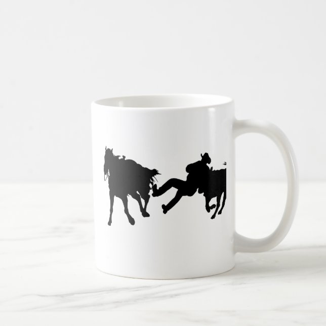 Rodeo - Ochse Rasslin - Ochse-Wrestling Kaffeetasse (Rechts)