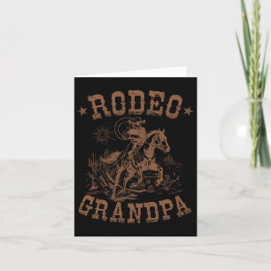 Rodeo Opa Western Cowboy Familie passend zum Vater Karte