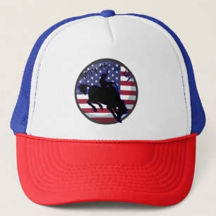 Rodeo Patriotic Bronc-Fahrer Truckerkappe