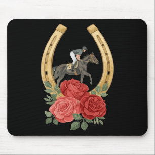 Rodeo Pferderennen Rennen Reitstrecke R Mousepad