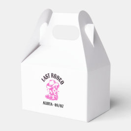 rodeo pink bachelorette party geschenkschachtel