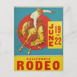 Rodeo Postcard Vintag California Postkarte