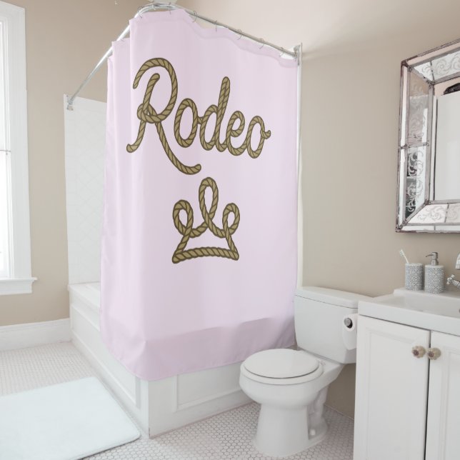 Rodeo Princess Country Western Tiara Crown Duschvorhang (Beispiel)
