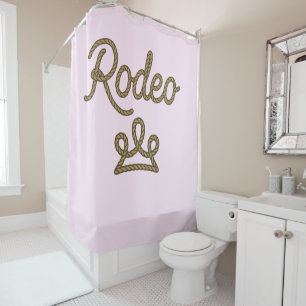 Rodeo Prinzessin Country Western Diadem Krone Duschvorhang