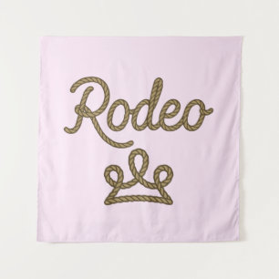 Rodeo-Prinzessin Country Western-Tiara-Krone Wandteppich