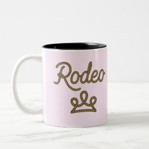 Rodeo-Prinzessin Country Western-Tiara-Krone Zweifarbige Tasse