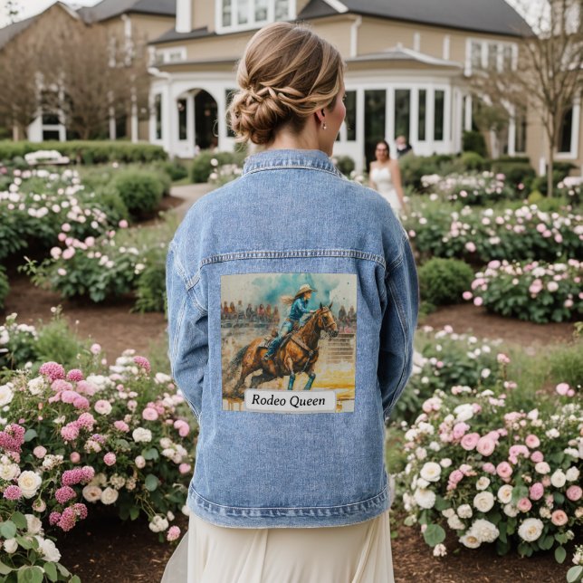 Rodeo Queen Barrel Racing Cowgirl aquarelle (Mariage Retour)
