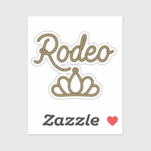 Rodeo-Queen-Country-Western-Tiara-Krone  Aufkleber