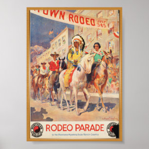Rodeo-Reise-Plakat Poster