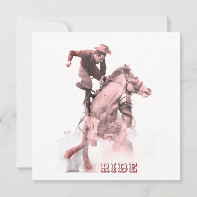 Rodeo Ride Einladung (Vorderseite)