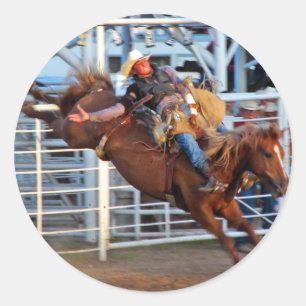 Rodeo! Runder Aufkleber