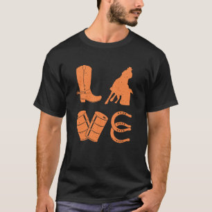 Rodeo-Show "cooles Barrel Racing für Frauen T-Shirt