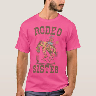 Rodeo Sister Brother Western Cowboy Birthday Famil T-Shirt