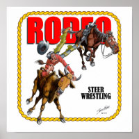Rodeo Steer Wrestler