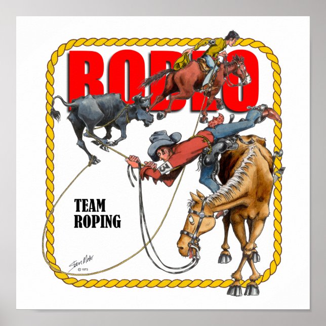 Rodeo Team Ropers Poster (Vorne)
