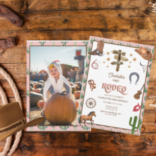 Rodeo Themed   Einladungen zum 1. Geburtstag