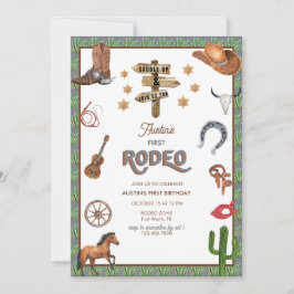 Rodeo Themed | Einladungen zum 1. Geburtstag