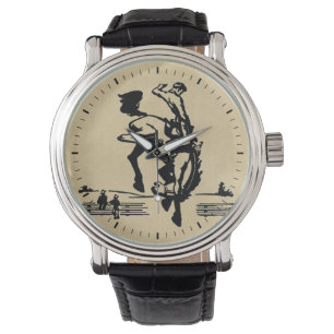 Rodeo Time Bronco Rider Armbanduhr