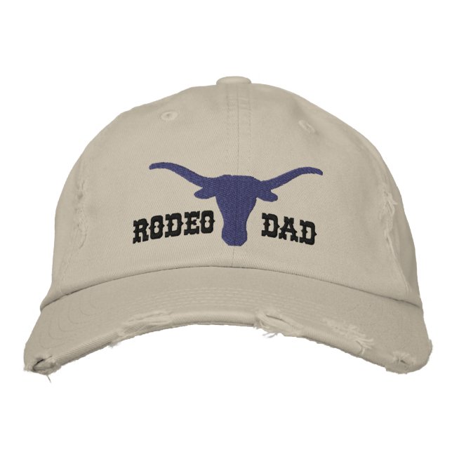 Rodeo Vater Bestickte Kappe (Vorderseite)