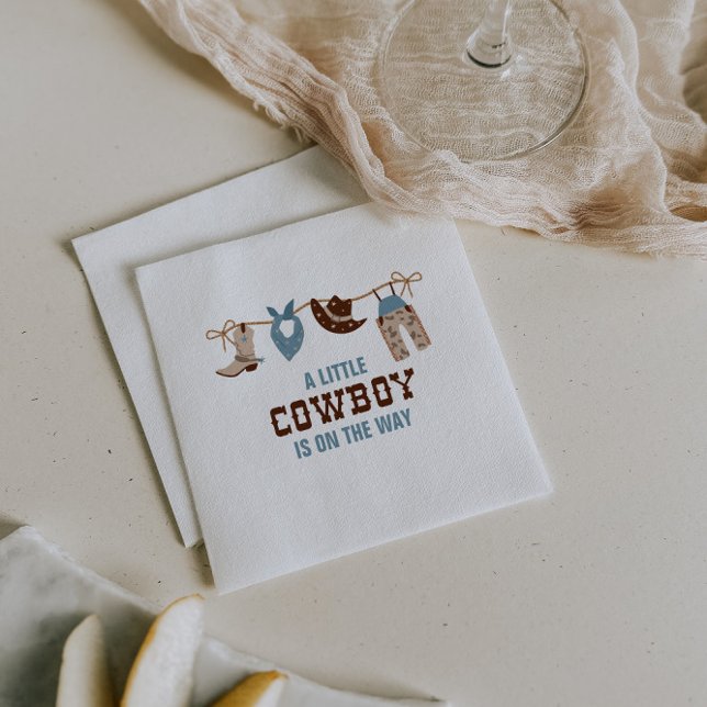 Rodeo Western Cowboy Baby Dusche Napkins Serviette (Von Creator hochgeladen)
