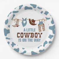 Rodeo Western Cowboy Baby Duschpapier Teller