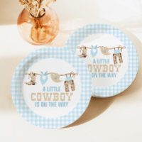 Rodeo Western Cowboy Baby Duschpapier Teller