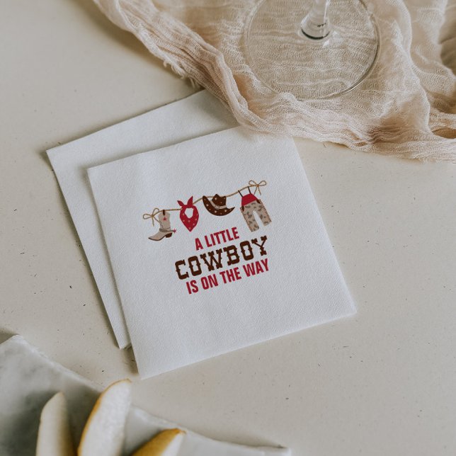 Rodeo Western Cowboy Baby Duschpapier Teller Napk Serviette (Von Creator hochgeladen)