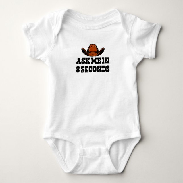 Rodeo Western Cowboy Wild West Bull Baby Strampler (Vorderseite)