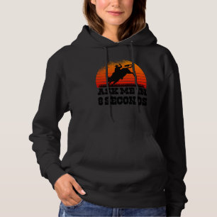 Rodeo Western Cowboy Wild West Retro Bull Hoodie