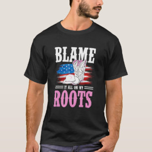Rodeo Western US Flag Cowgirl Hut Schieb es auf T-Shirt