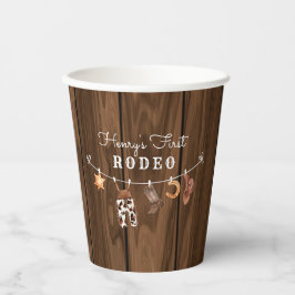 Rodeo Wild West rustec Western birthday Pappbecher