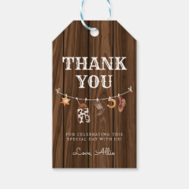 Rodeo Wild West rustic cowboy Western birthday Geschenkanhänger