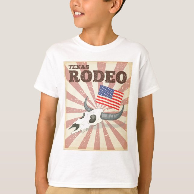 Rodeoplakat T-Shirt (Vorderseite)