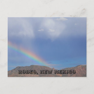 Rodeos Regenbogen-Postkarte Postkarte