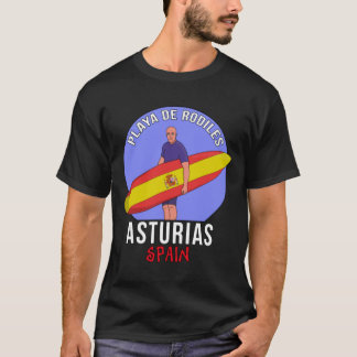 Rodiles Beach Asturias Spanien T-Shirt