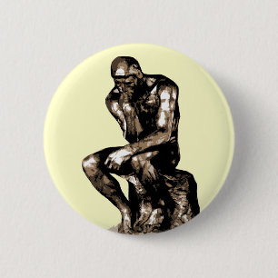 Rodin "The Thinker"- Schaltfläche Button