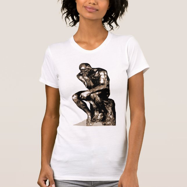 Rodin "The Thinker"- T - Shirt (Vorderseite)
