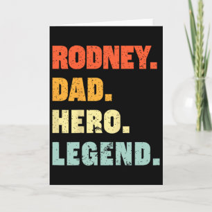 Rodney Dad Held Legende Personalisierter Benutzern Karte