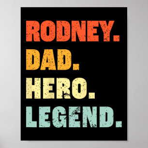 Rodney Dad Held Legende Personalisierter Benutzern Poster