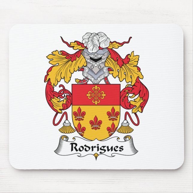 Rodrigues Familienwappen Mousepad (Vorne)
