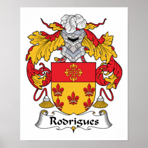 Rodrigues Familienwappen Poster