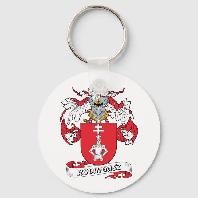 Rodriguez Familienwappen Schlüsselanhänger (Vorderseite)