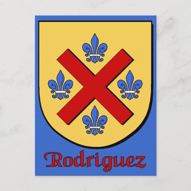 Rodriguez Family Shield Postkarte (Vorderseite)