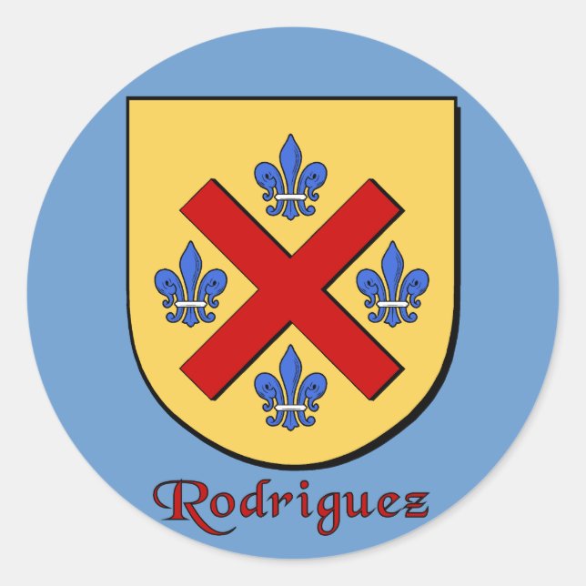 Rodriguez Family Shield Stickers (Vorderseite)