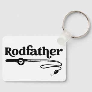 Rodvater Angelrute Väter, die Liebe zu fischen Schlüsselanhänger