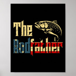 Rodvater Funny Foreut Fishing Vater Geschenk von D Poster