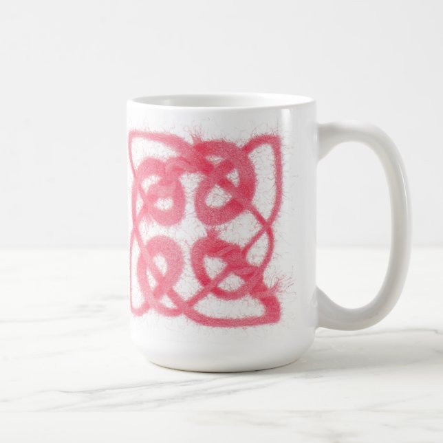 ROE CELTIC KNOT Tor Weiße Tasse (Rechts)